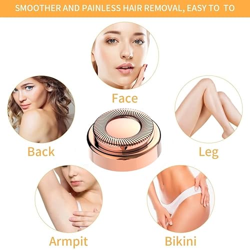 Miniatura 10 de Para acabar Touch - Cabezales de repuesto para depilación facial impecable Gen 2, doble halo sin dolor y suave (dorado-4 piezas)