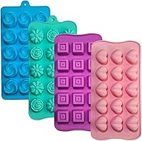 Vista 15 de 2 moldes de chocolate – Molde de silicona para chupete de una sola pieza, tamaño bocado, moldes de chocolate para decoración de pasteles y cupcakes