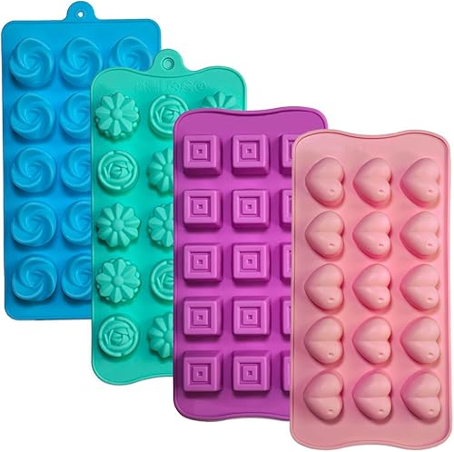 Miniatura 15 de Moldes de silicona para caramelos, 2 unidades de silicona gomosas de margarita, flor de tulipán, pajarita, hojas de caramelo, caramelo, gelatina,