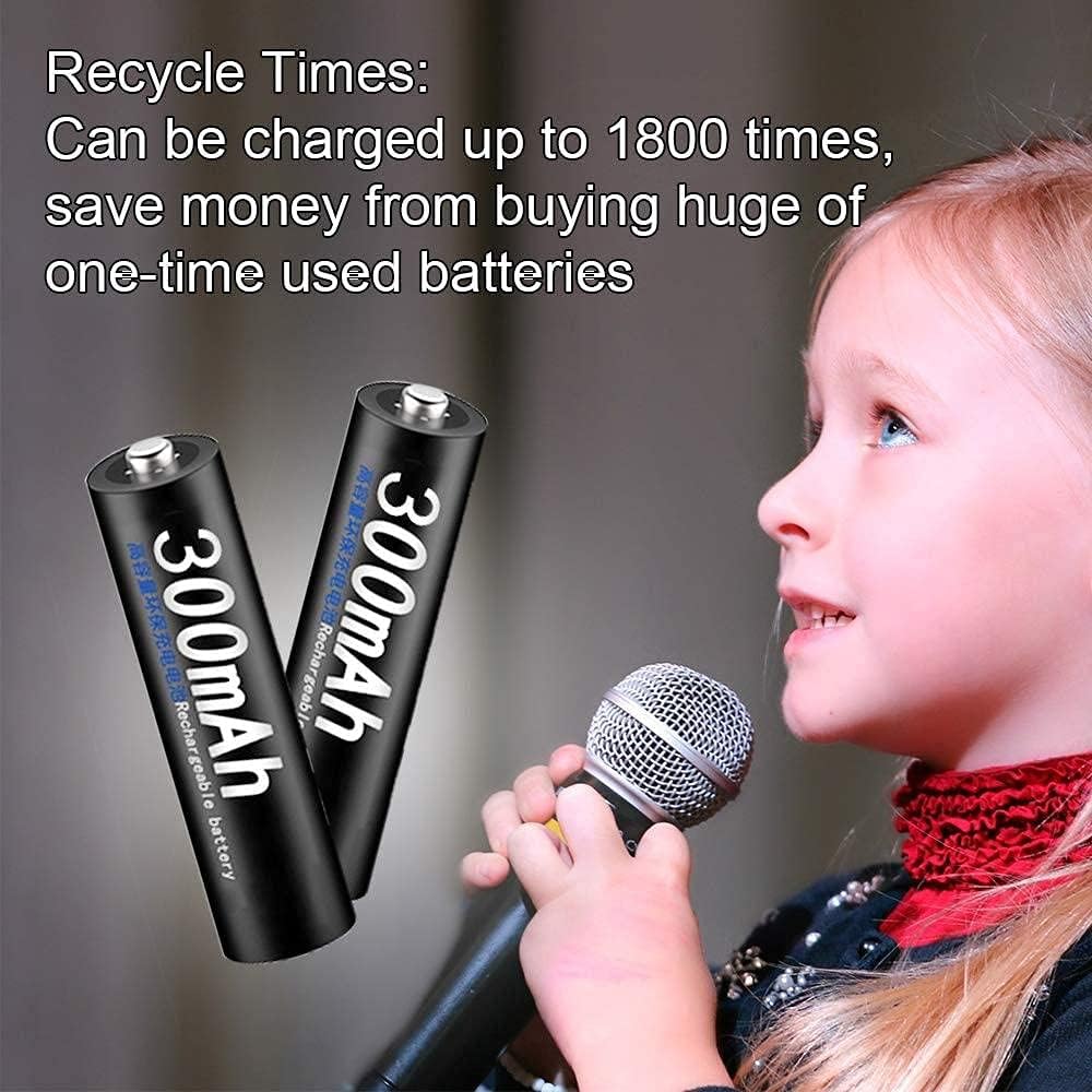 1.2V AAA 300mAhNi-MH充電式バッテリー低自己放電-8パック