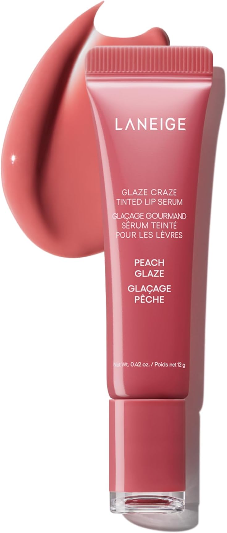 LANEIGE Glaze Craze Tinted Lip Serum: Hydrating Lip Serum for Glossy, Nourished Lips with Plumping Polypeptides