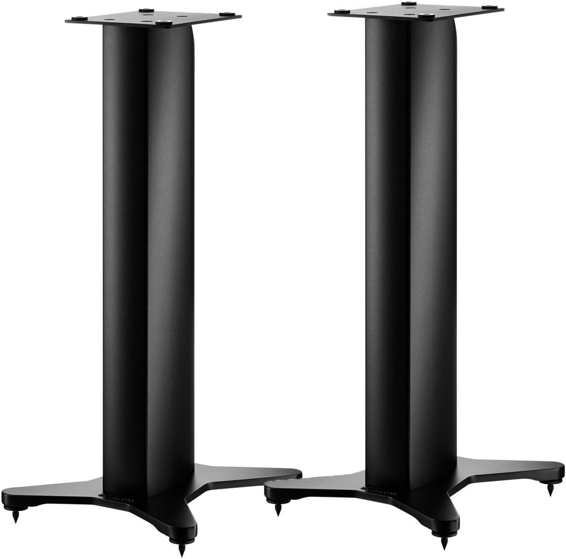 Audioengine DS1M Metal Speaker Stands Paire - Supports De Haut-parleurs De Bureau En Acier Inclinés Pour Petits Haut-parleurs, Haut-parleurs De PC, Haut-parleurs- Noir (Pairee