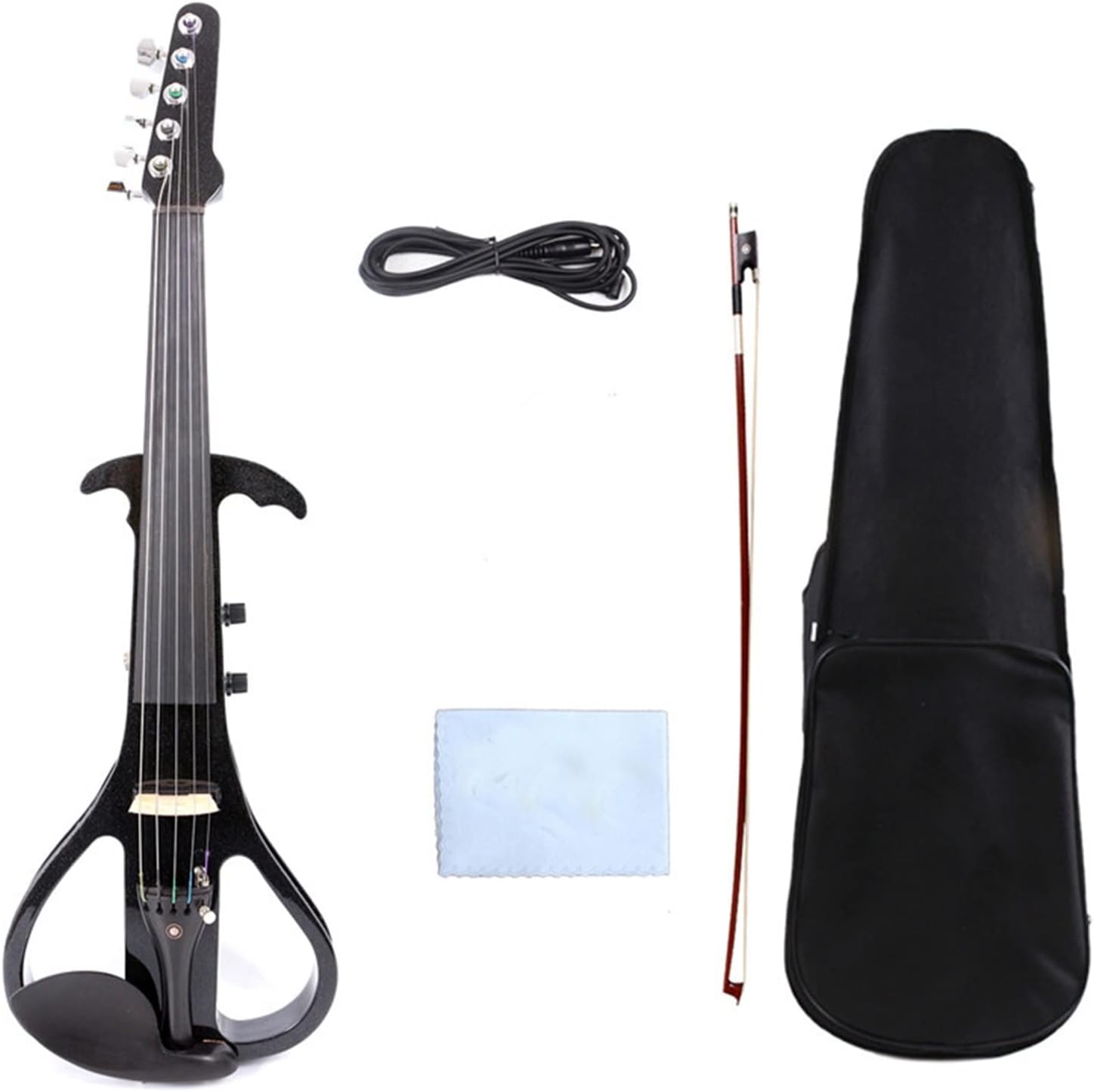 5 String 4/4 Electric Violin Silent Sweet Tone Case+Bow