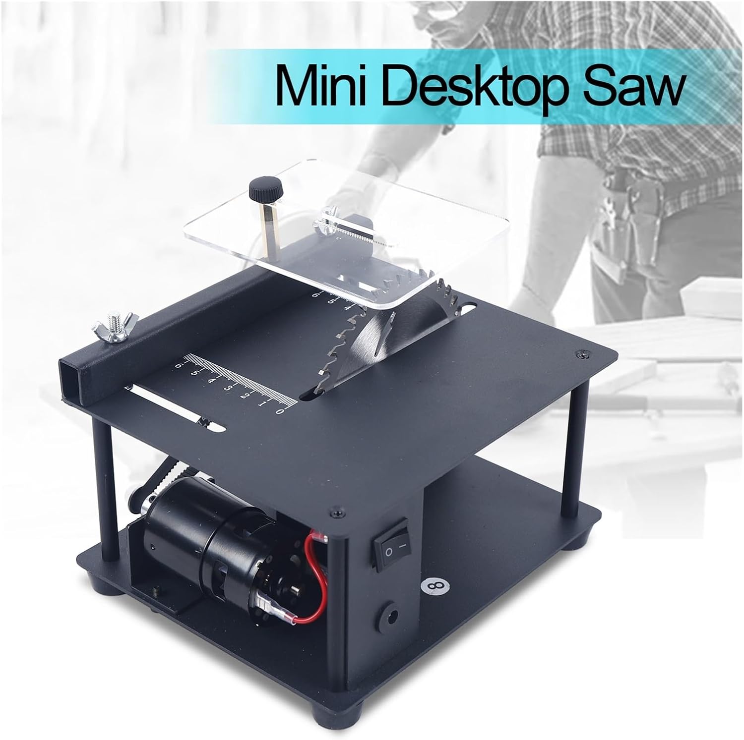 Mini Electric Woodworking Cutting Saw Desktop Sliding Table Bench Acrylic Cutter Miniature Precision,Practicality