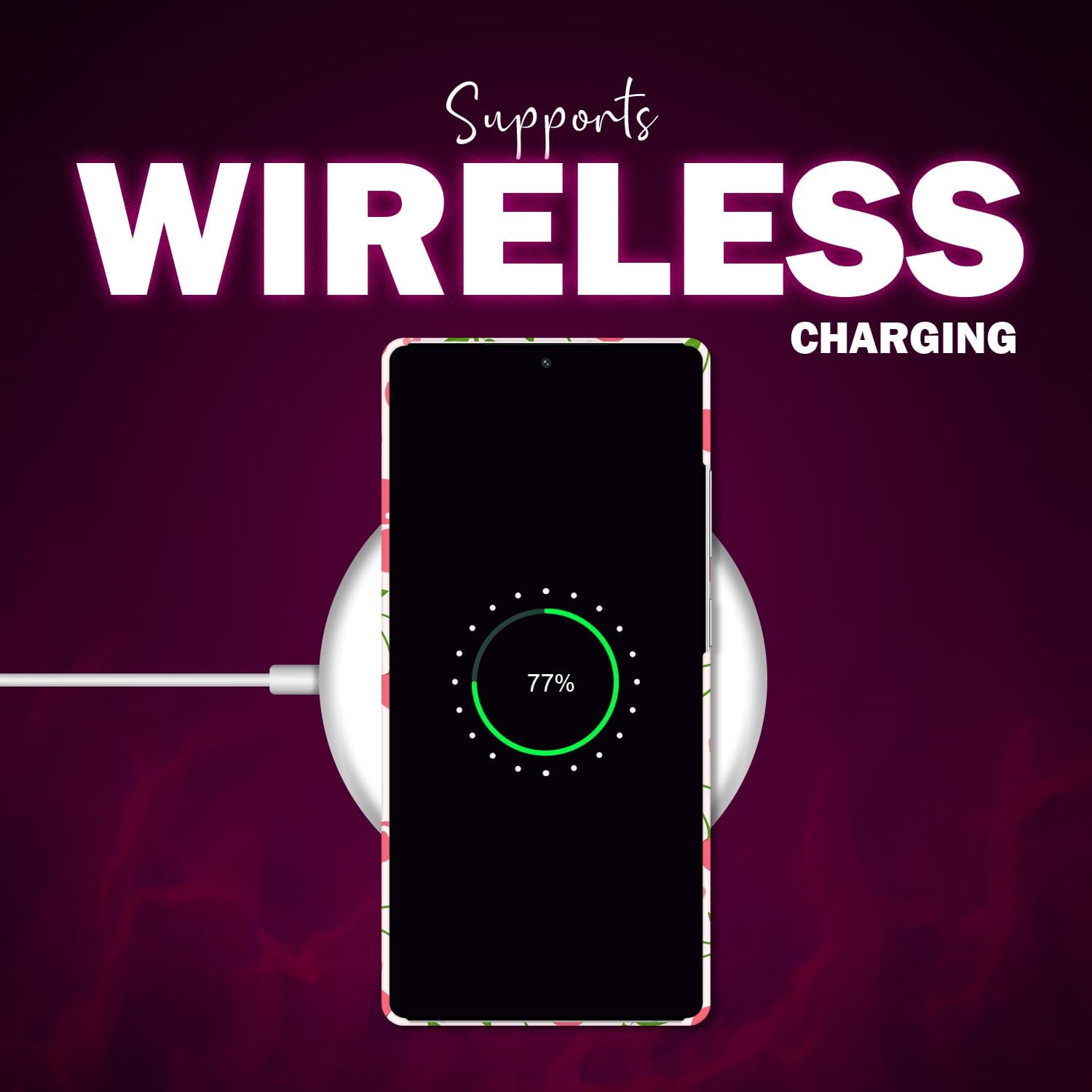 for Samsung Galaxy S25 Ultra 5G, S25 Ultra Case - Cherry Pink Pattern Design Printed Cute, Sleek Hardshell Protective Phone Case/Cover for Samsung S25 Ultra - Image 5