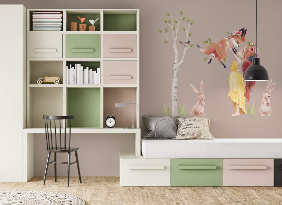 Autocollant Mural Coccinelle - Déco Chambre Enfant Nature - Prime Decals (d04)
