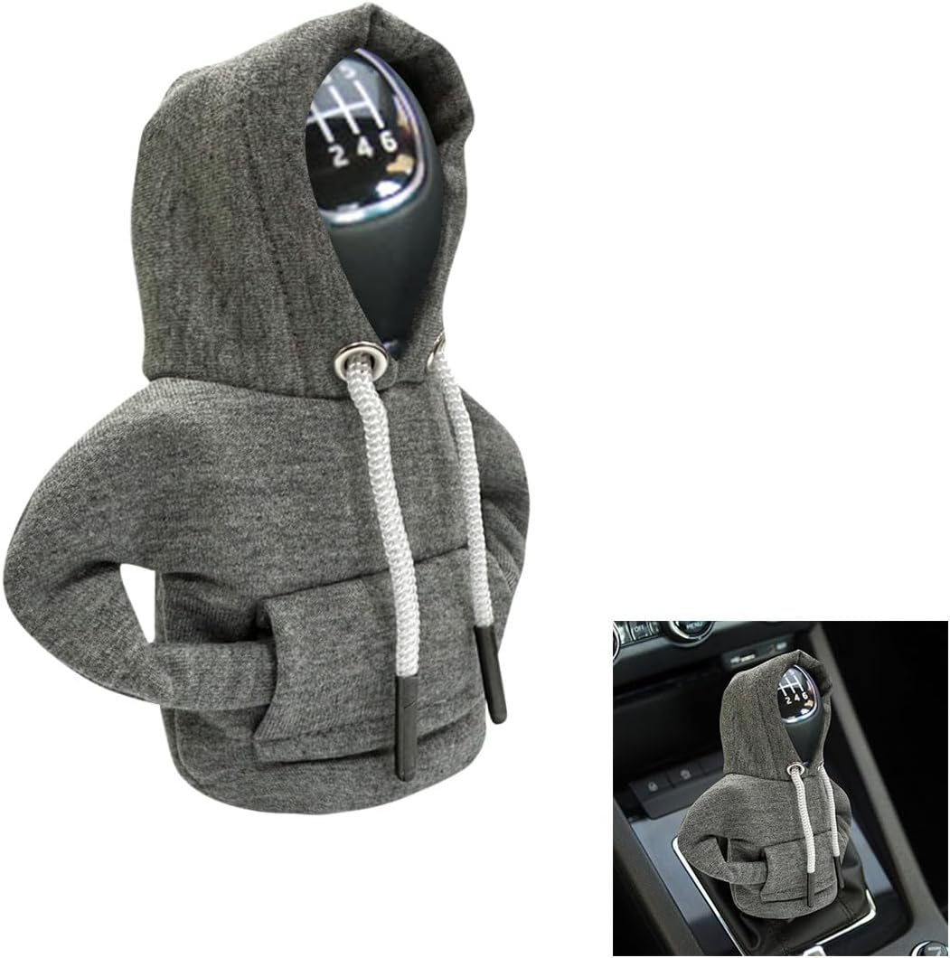 Car Gear Shift Hoodie, Fashionable Gear Shift Knob Cover, Mini Hoodie for Auto Shifter, Auto Interior Cute Gadgets, Universal Car Decoration Accessories