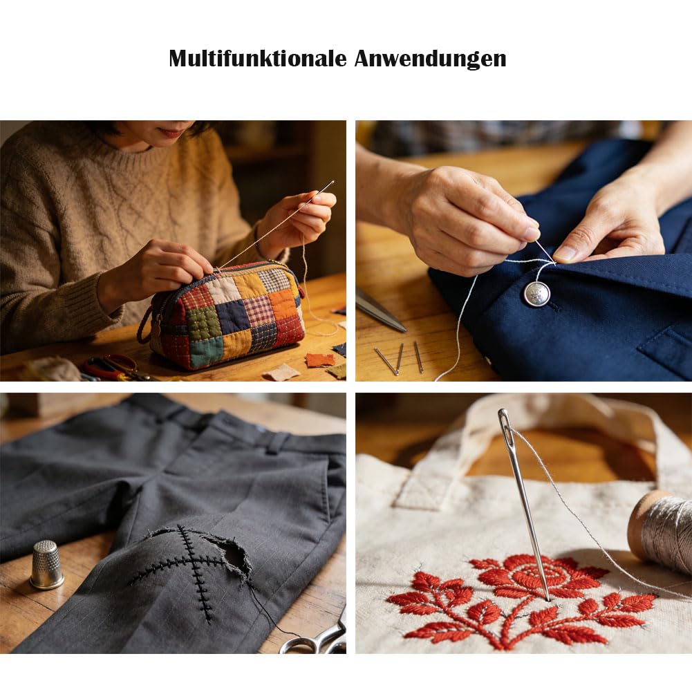 Hilo de coser, 50 bobinas, 300 m, hilo de poliéster, hilo de coser, hilo de coser pequeño, hilo de bordar, hilo de coser fuerte, accesorios de costura para coser a mano, manualidades