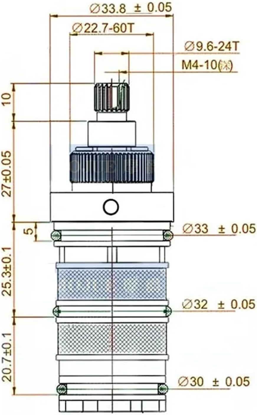 Valvole in plastica, 1 pz Regolare la Temperatura dell'Acqua valvola miscelatrice termostatica Accessori in Ottone Bobina Cartuccia Rubinetto Vasca da Bagno Doccia
