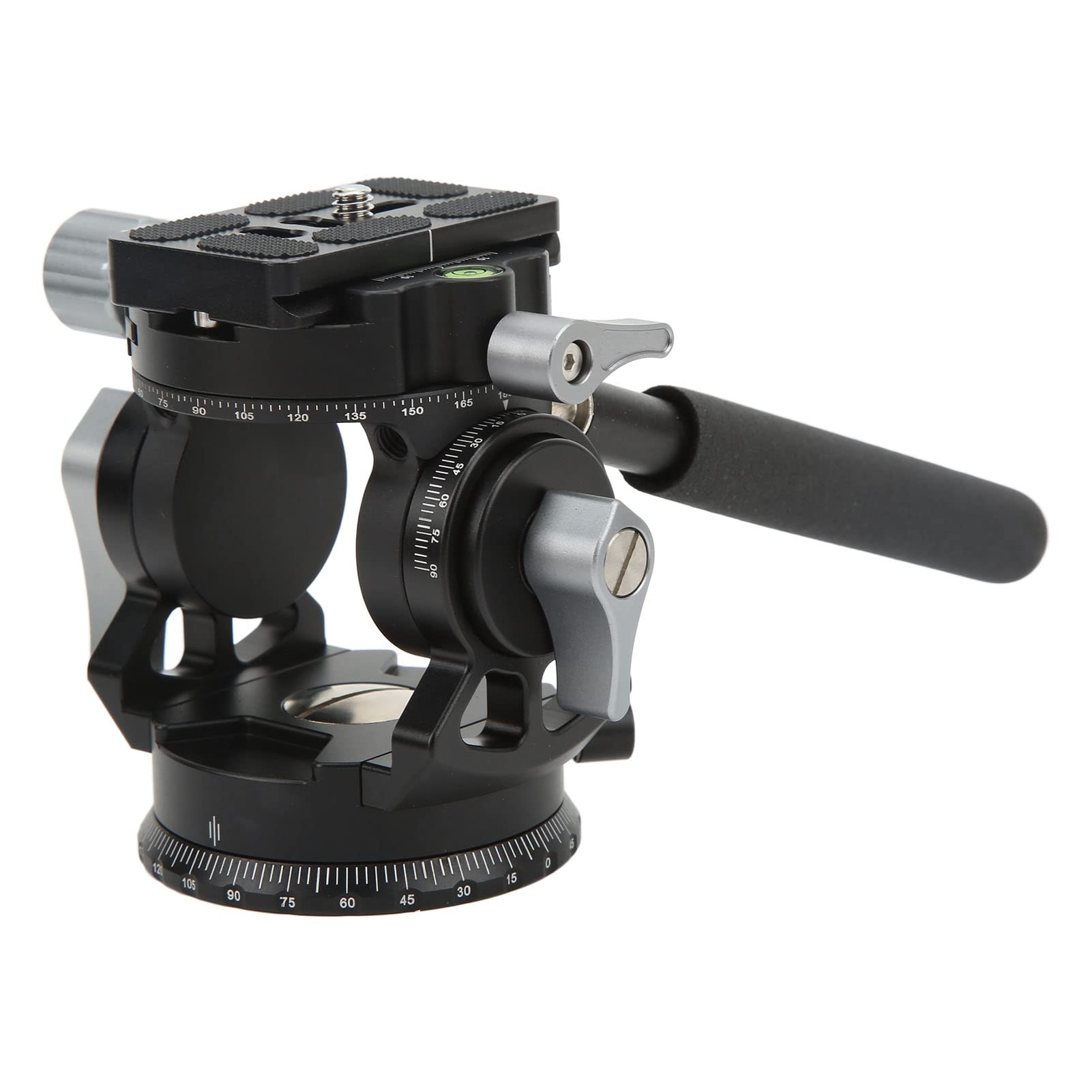 Cabezal de Trípode Panorámico para Cámara de Aleación de Aluminio con, Cabezal Fluido Ligero para Disparar Cámaras SLR