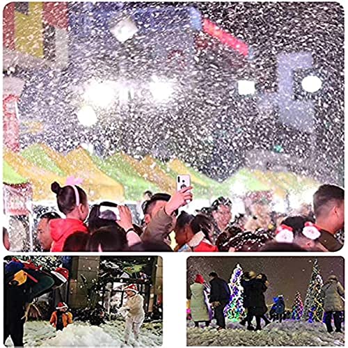 Máquina profesional de copos de nieve, máquina generadora de nieve de 1500 W con control remoto, efecto mágico de ventisca de copos de nieve para Navidad y bodas miniatura 5
