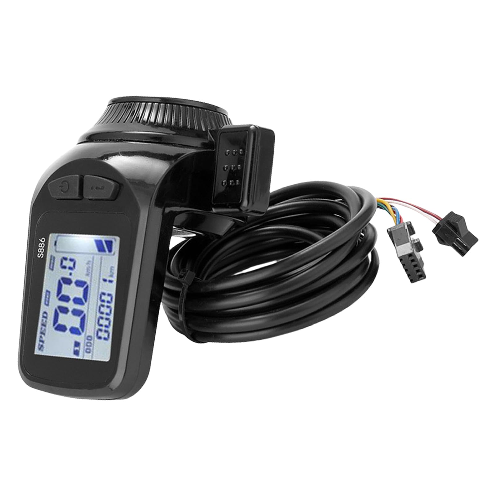 Pantalla LCD de scooter impermeable que optimiza el control de energía de 24V a 48V 8