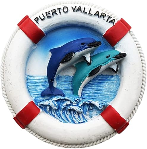 Miniatura 1 de México 3D Puerto Vallarta - Imán de nevera para nevera, regalo de recuerdo, resina hecha a mano, imán para nevera, colección de decoración para el