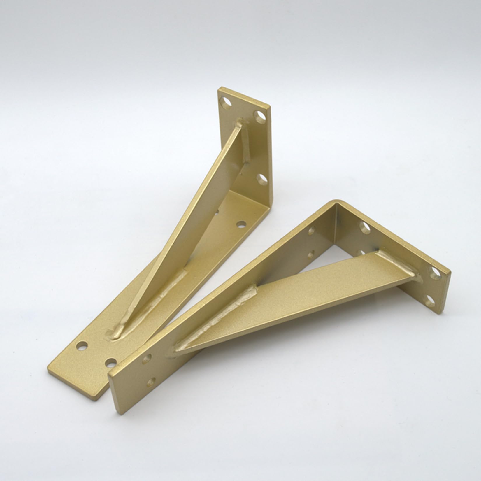 1 Piezas Soportes para Estantes Pesados de Pared,Escuadras para Estanterias Triangulares de 90 Grados Angular para Biblioteca,Sala de Estar,Dormitorio,con Tornillos (20cm x 10cm)