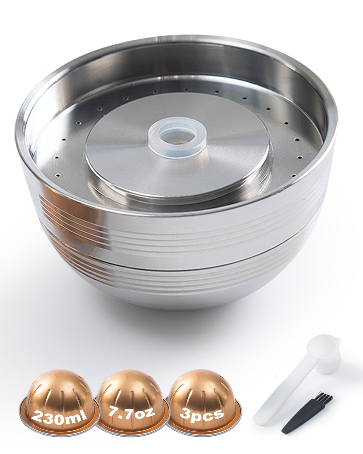 Amazon.com: BRBHOM Reusable Coffee Pods Compatible with Nespresso