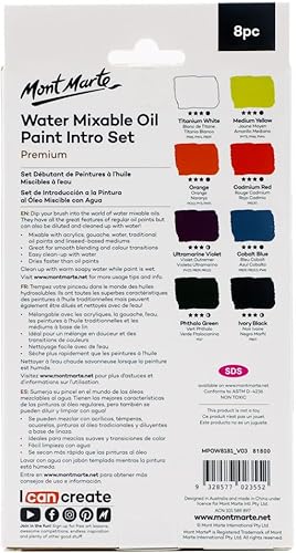 Miniatura 6 de Pinturas de acuarela Mont Marte 12 unidades de 12 ml