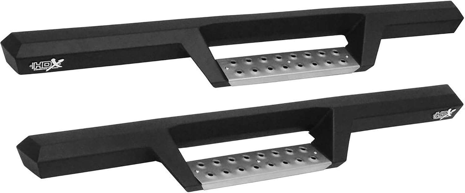 Westin 56-133152 HDX Stainless Drop Nerf Bars fits 2007-2018 Wrangler JK 2-Door Textured Black Pair