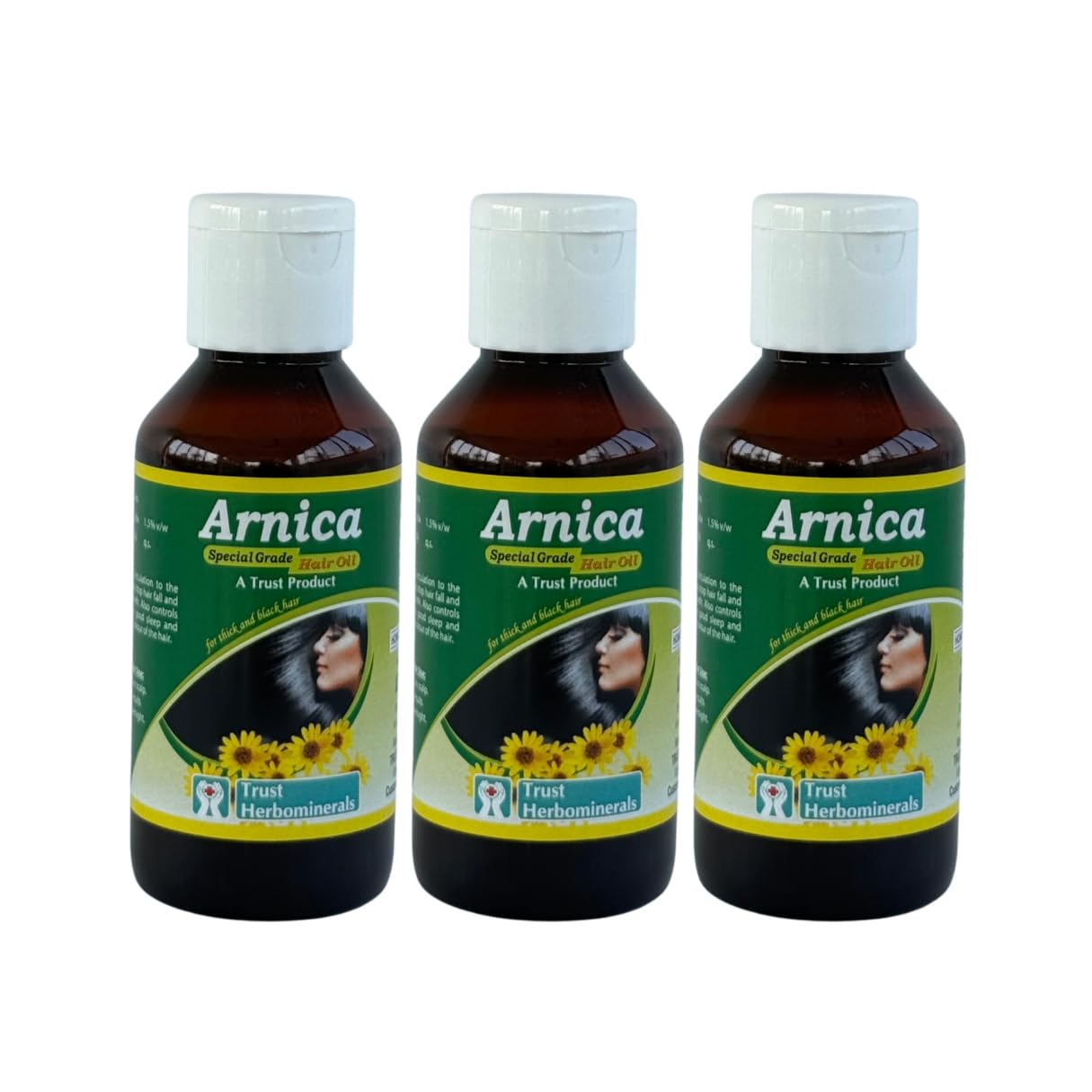 Trust Herbominerals Organic Arnica Montana Hair Oil (100Ml) || Pack Of 3 || Made with Pure Coconut Oil sourced from Kerala-image-33