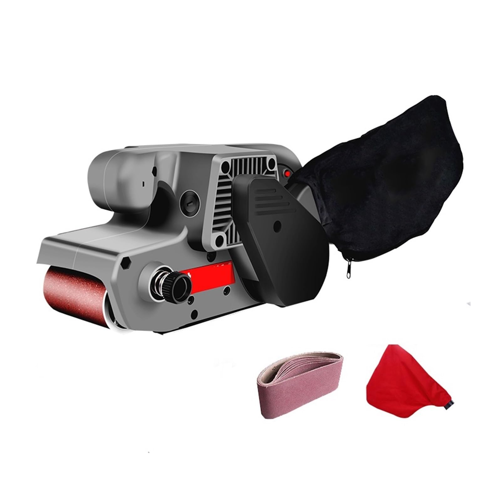 810W elektryczna maszyna taśmowa szlifierka polerka pasy ścierne DIY 6-regulacja prędkości DIY i kreatywne hobby(Set 4)
