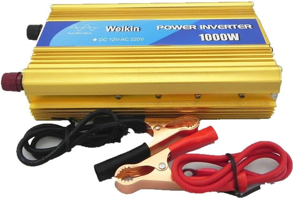 WEIKIN Pure sine Wave Power Inverter 1000W DC 12V to AC 220V Converter