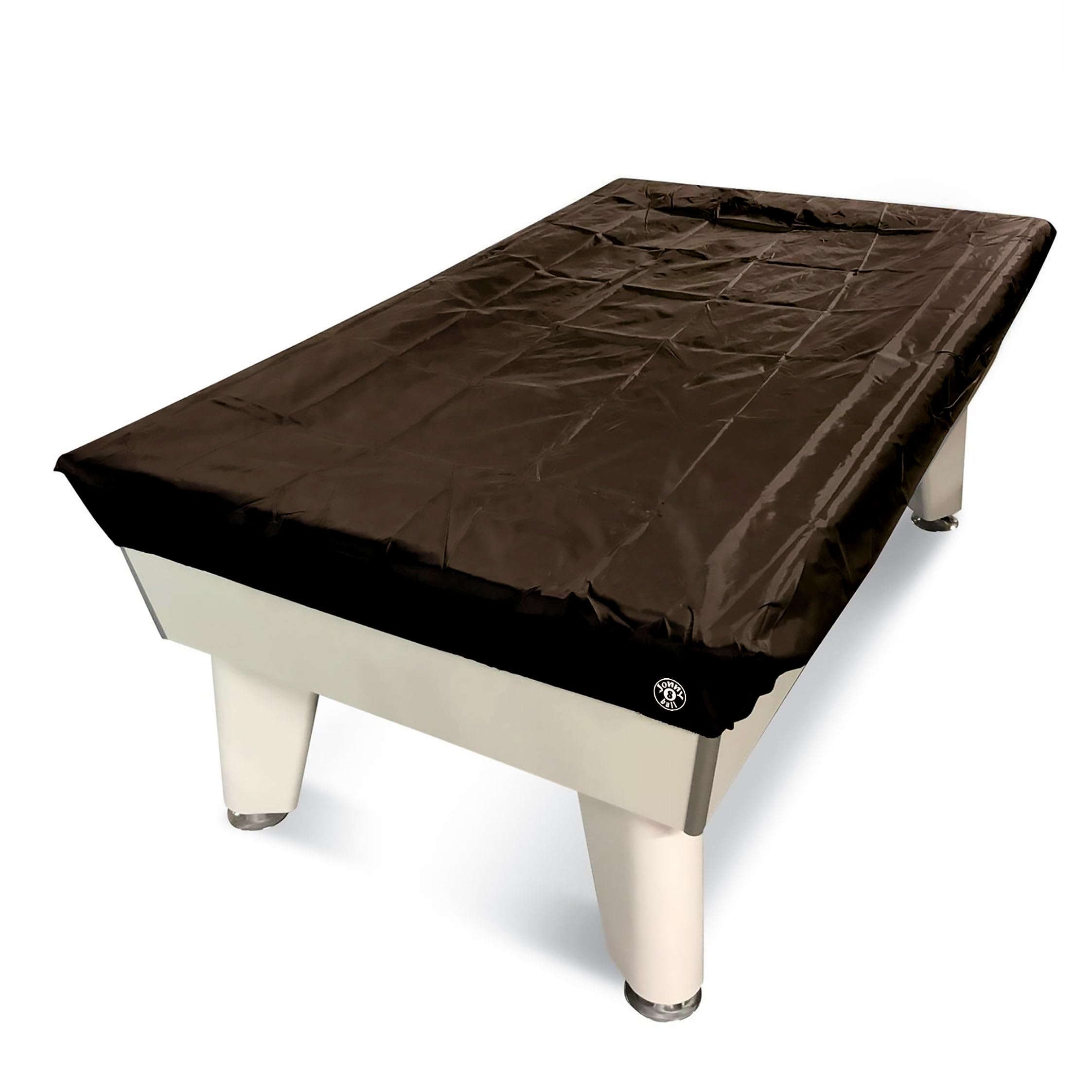 Jonny 8 Ball 7ft Fitted Nylon Snooker Pool Table Cover - For 7 Foot Tables (Brown)