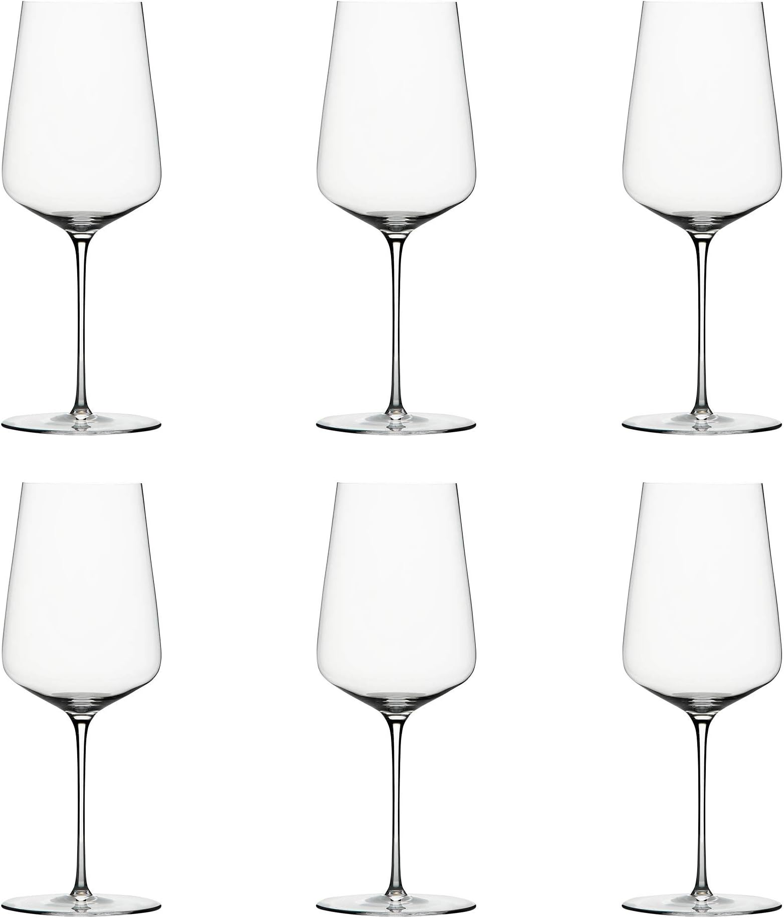 Zalto Universal Wine Glass – Austrian Craftsmanship, Hand-Blown in Europe – Lead-Free, Dishwasher Safe Crystal - 9.3″ Tall All-Purpose Glass for Red & White Wines – Wine Gift Set of 6