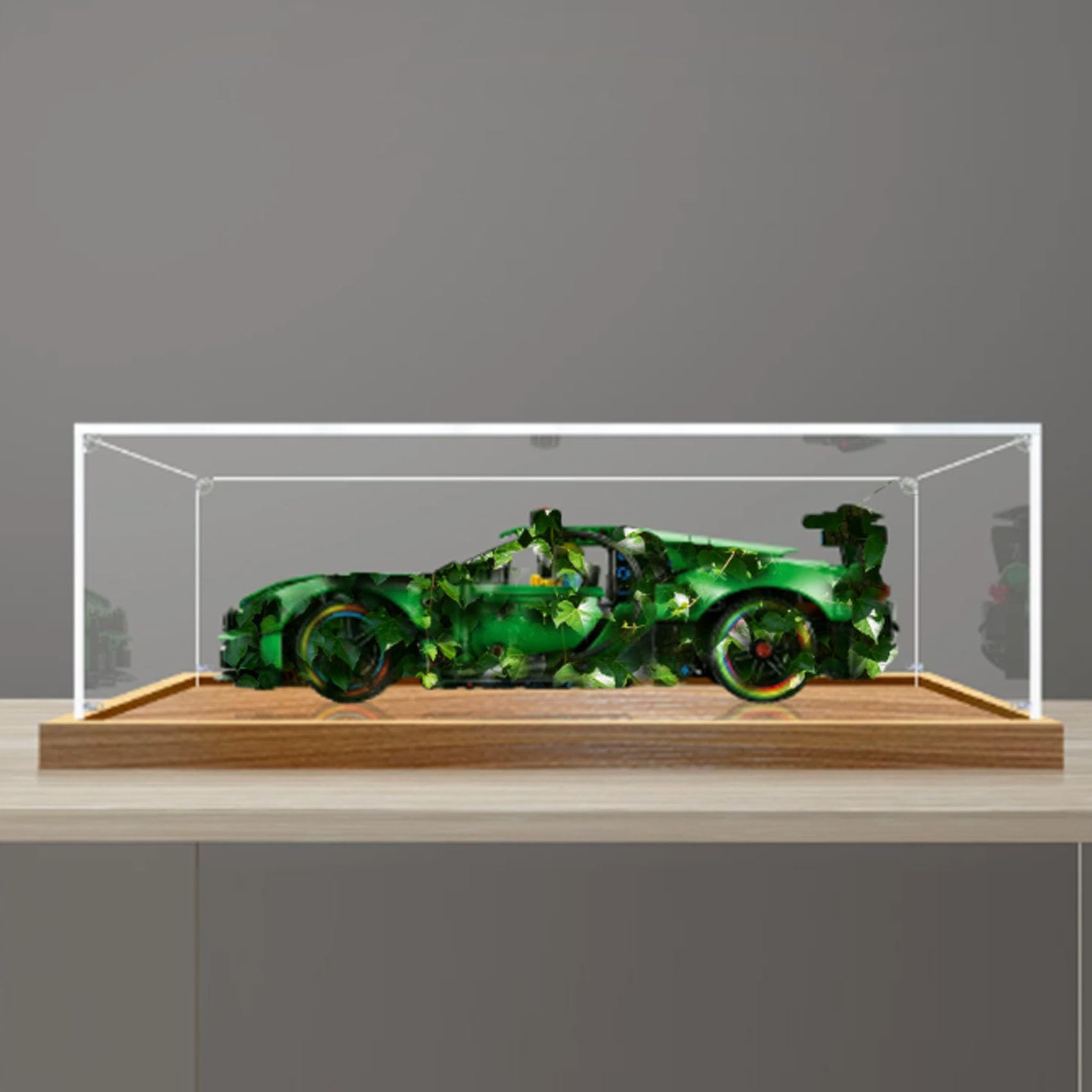 Acrylic Display Case for Le-go 10365 Sports Car Model, Dustproof Display Box (display box only) (StyleB 2mm)