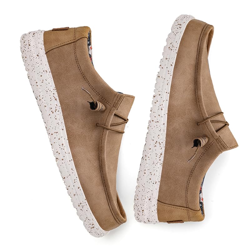 Men's Fashionable Slip-On Loafers - Comfortable & Versatile Casual Sneakers, Blue with White Sole, Floral Lining, Seasons Outdoor Wear