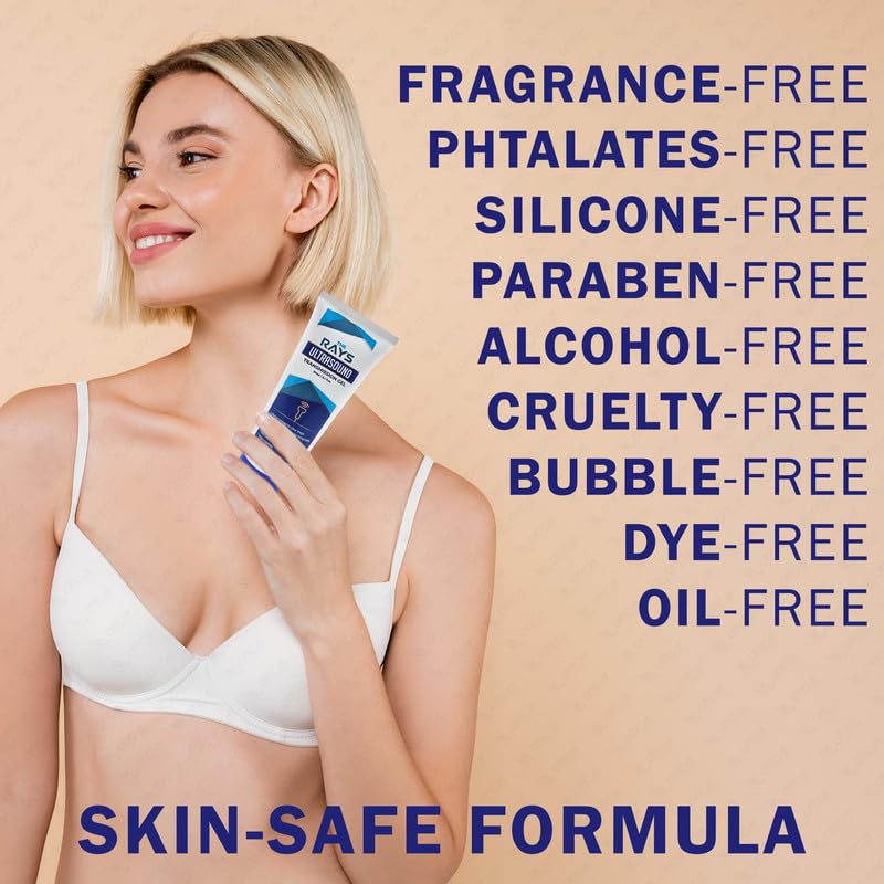 Image of OTICA The Rays Ultrasound Gel for Physiotherapy, 250ml Conductive Gel for TENS Machine, Doppler, ECG, Sonography,EMG & EEG | Water-Soluble Formula Based & Paraben Free Transmission Gel | Clear ECG Gel