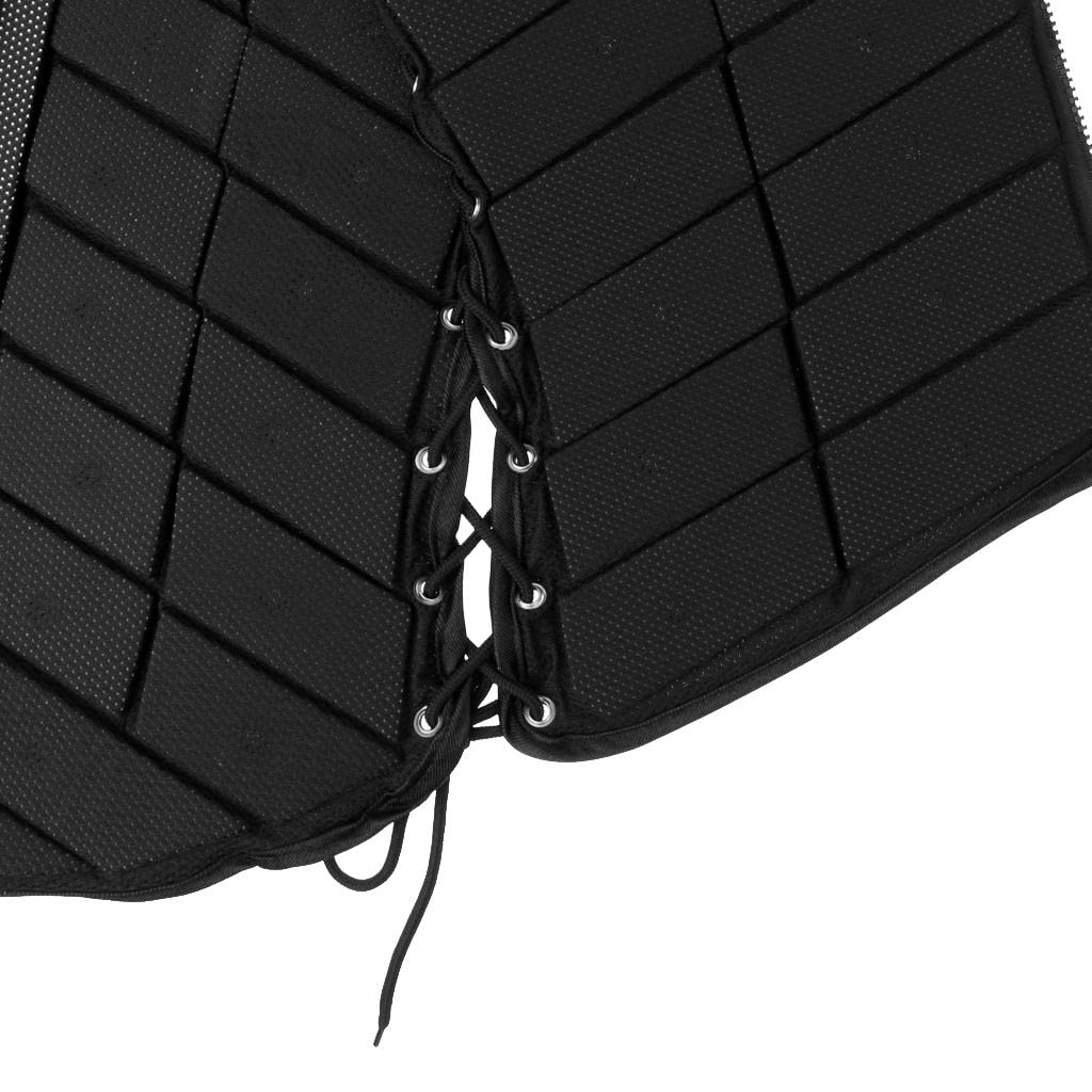 Leeadwaey Chaleco de seguridad para equitación, protector de cuerpo para hombre, talla XXL, color negro