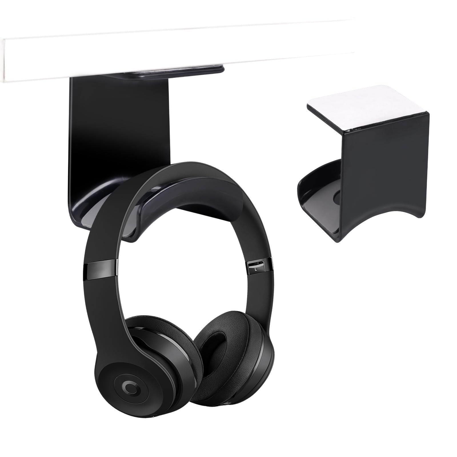 COEKI 2 Stück Headset Halter Kopfhörer Halterung Headset Halterung für Mehrere Geräte Schreibtisch Tisch Wand, Tisch, Gaming Headphones Platzsparend & rutschfest