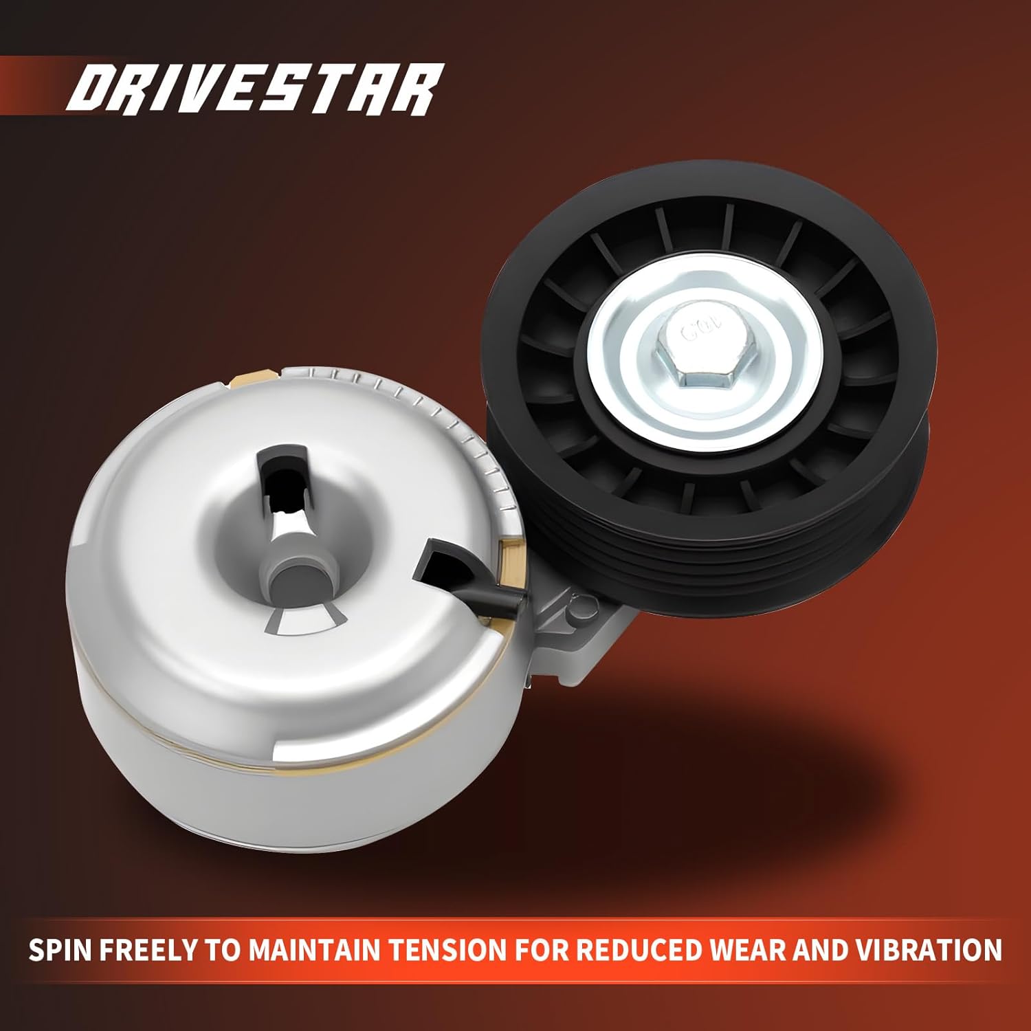 DRIVESTAR Belt Tensioner with Pulley Assembly Compatible for 1993-2000 Ford Explorer 1994-2000 Ranger 1996 1997 Aerostar Mazda B4000 1998 1999 Mercury Mountaineer 4.0L V6 38102 ZZM515980