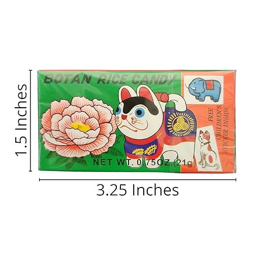 Miniatura 3 de Botan Rice Candy (paquete de 20) con 2 calcomanías de Gosutoys