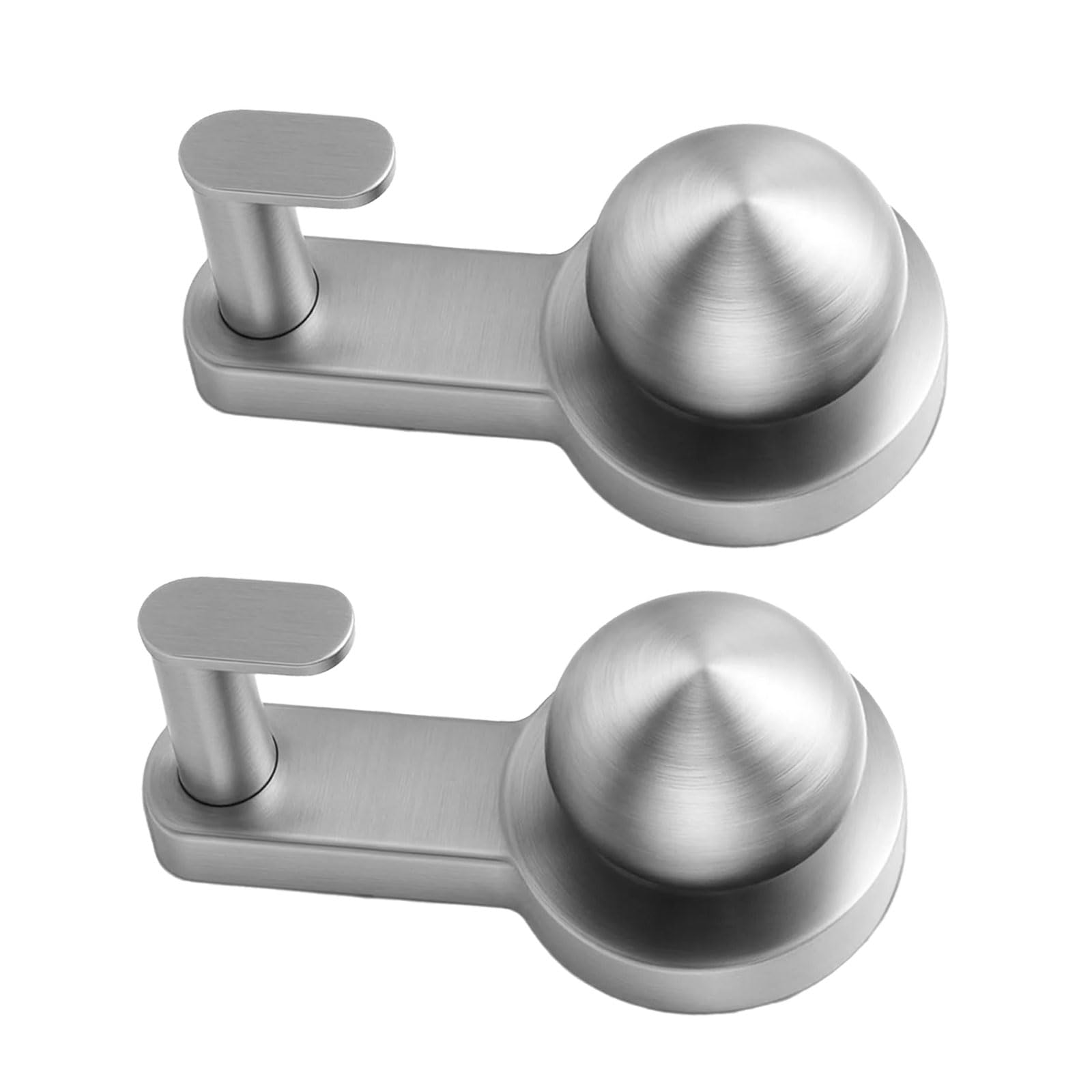 Yrohgkpn Silver Sturdy Stainless Steel Suction Hook For Glass Door Bathroom Towel Hanging Solution Vertical Shower Organizers Stainless Steel Suction Cup