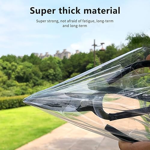 Miniatura 3 de Kit de aislamiento de ventana de 47 x 63 pulgadas, plástico de ventana para invierno, TPU ajustable con cinta de gancho adecuado para cubierta de