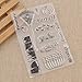 Cute Number Emoji Transparent Silicone Stamp Clear DIY Scrapbooking Craft Stamp