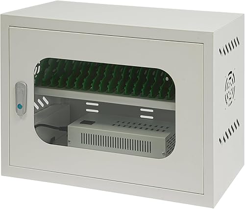 Estación de carga de 20 dispositivos, gabinete de carga para teléfonos celulares y tabletas, estación de carga de almacenamiento recargable para