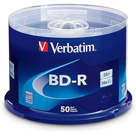 Support Verbatim BD-R SL 4x (43688) - BD-R, 25 Go
