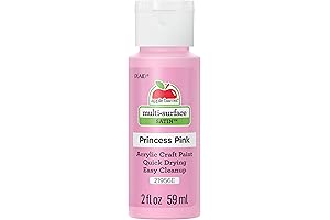Apple Barrel Princess Pink Multi-surface Acrylic Paint 2 oz for Creative and Decorative Expression