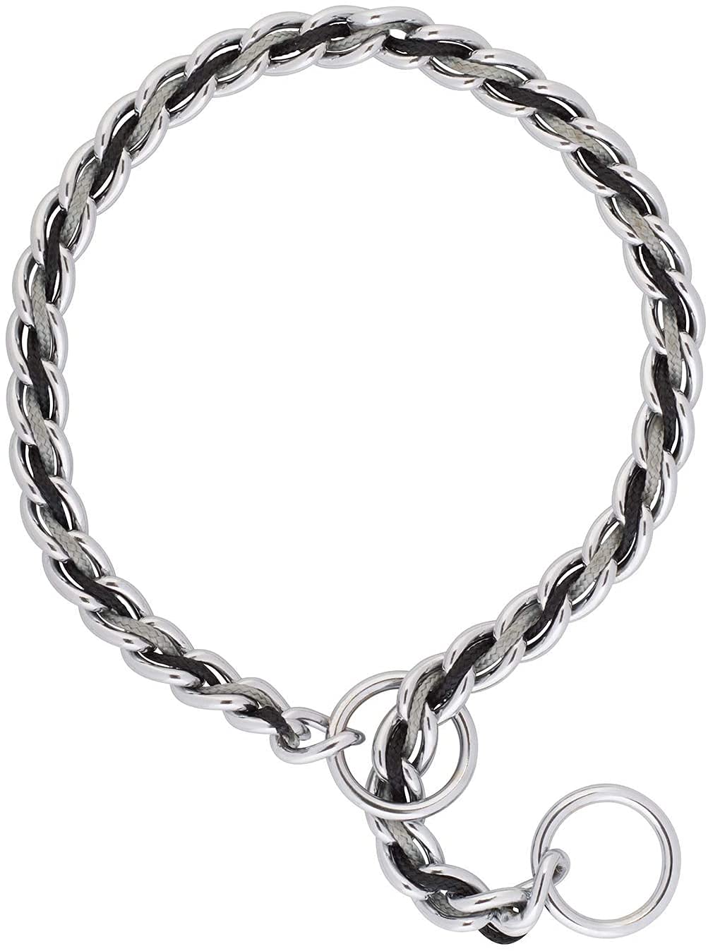Terrain D.O.G. Laced Chain Slip Collar, 24-inch x 3.9 mm, Gray/Black