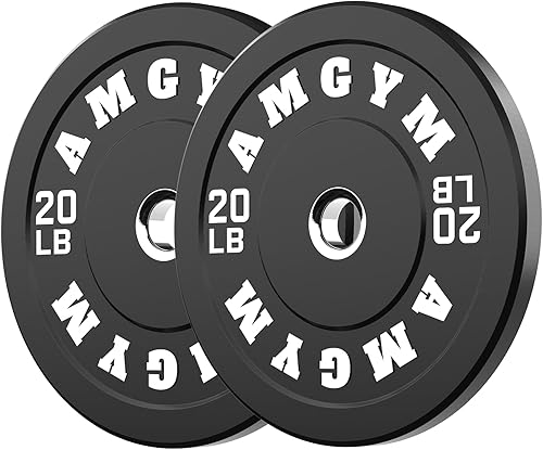 Miniatura 39 de Discos de peso olímpicos de 2 pulgadas y caucho para barras, discos para gimnasio en casa, entrenamiento de fuerza y levantamiento de pesas, 10 a