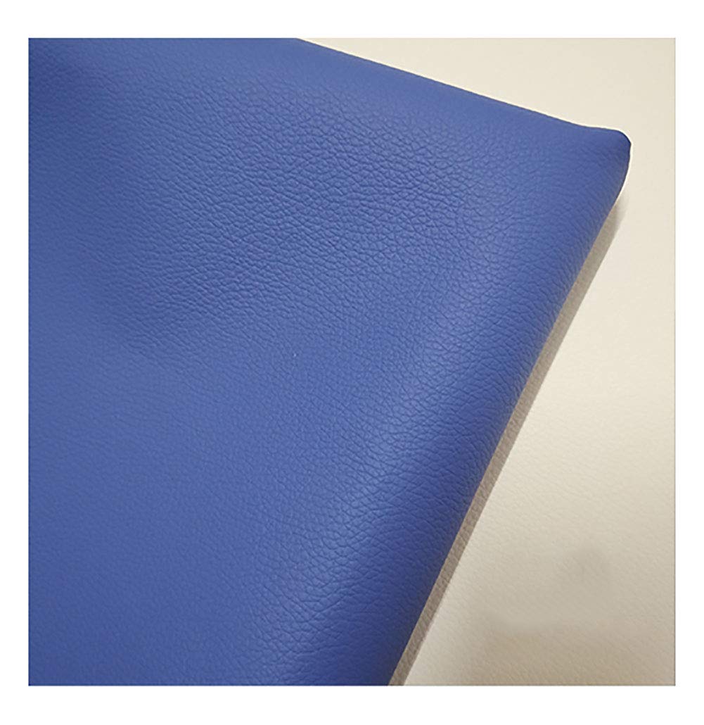 Similicuir en tissu de qualité supérieure aspect cuir bleu mat pour meubles et vestes chic