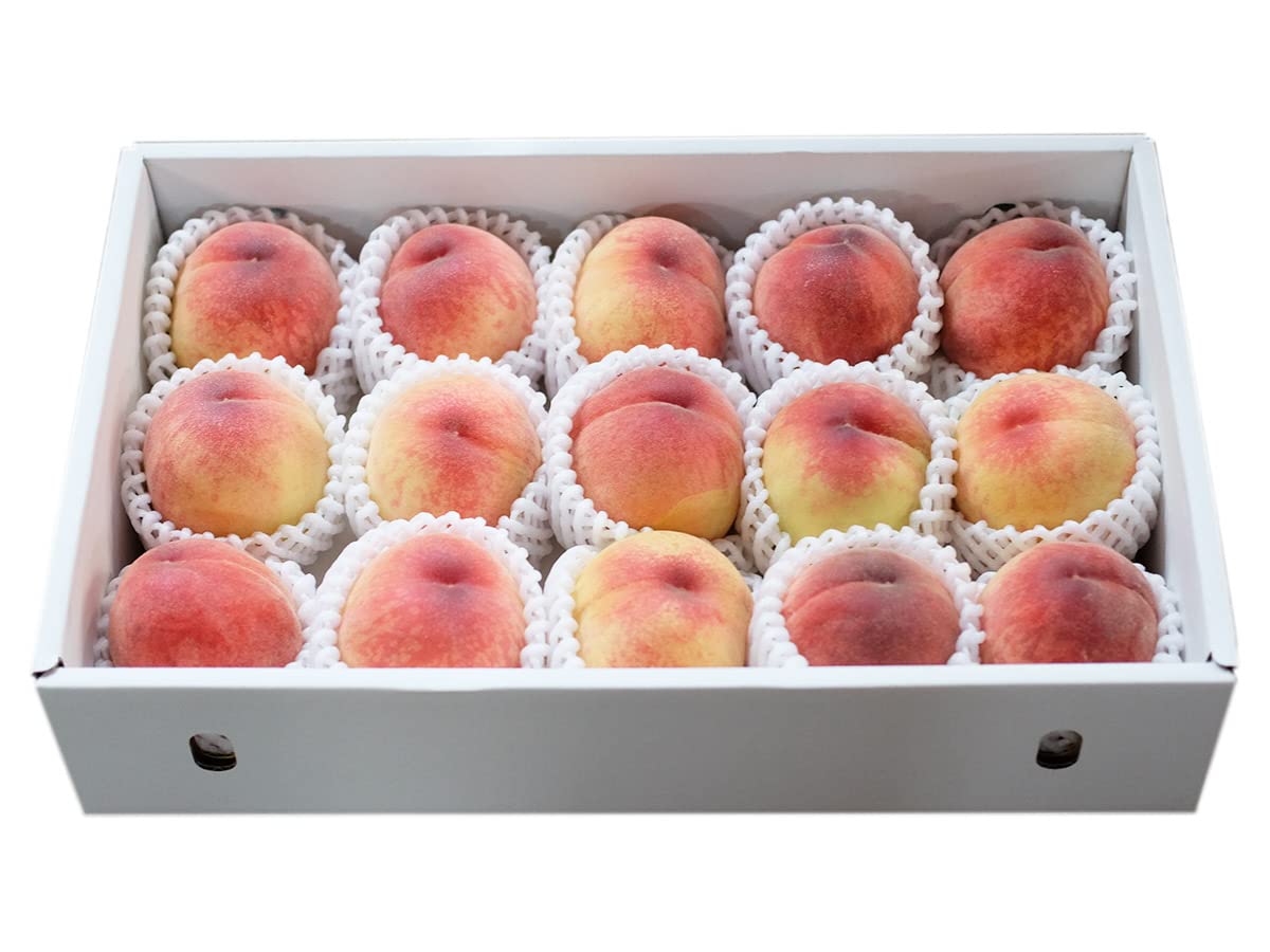 Amazon.co.jp: 大阪府産 かねちか （包近） 桃 秀品 12〜15玉入り 約