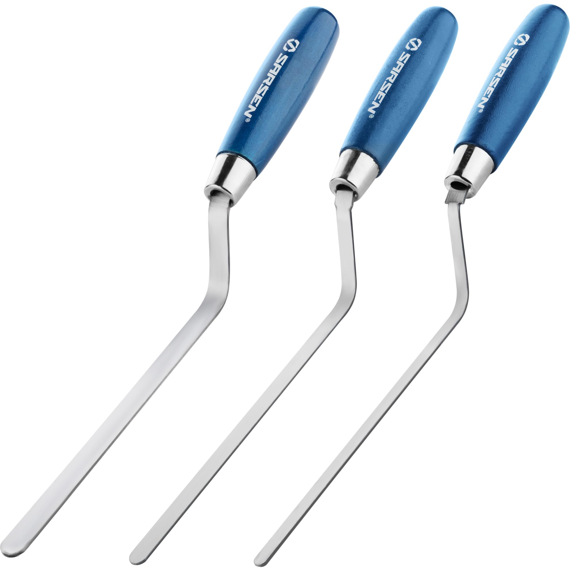 3 Pack Pointing Trowels: Narrow Brick Jointer, Tuck Pointer & Pointing Tool Set (6mm, 8mm, 10mm) for Mortar Repair, Repointing, Cement Work, Bricklaying, Tiling, and Tight Joint Finishing