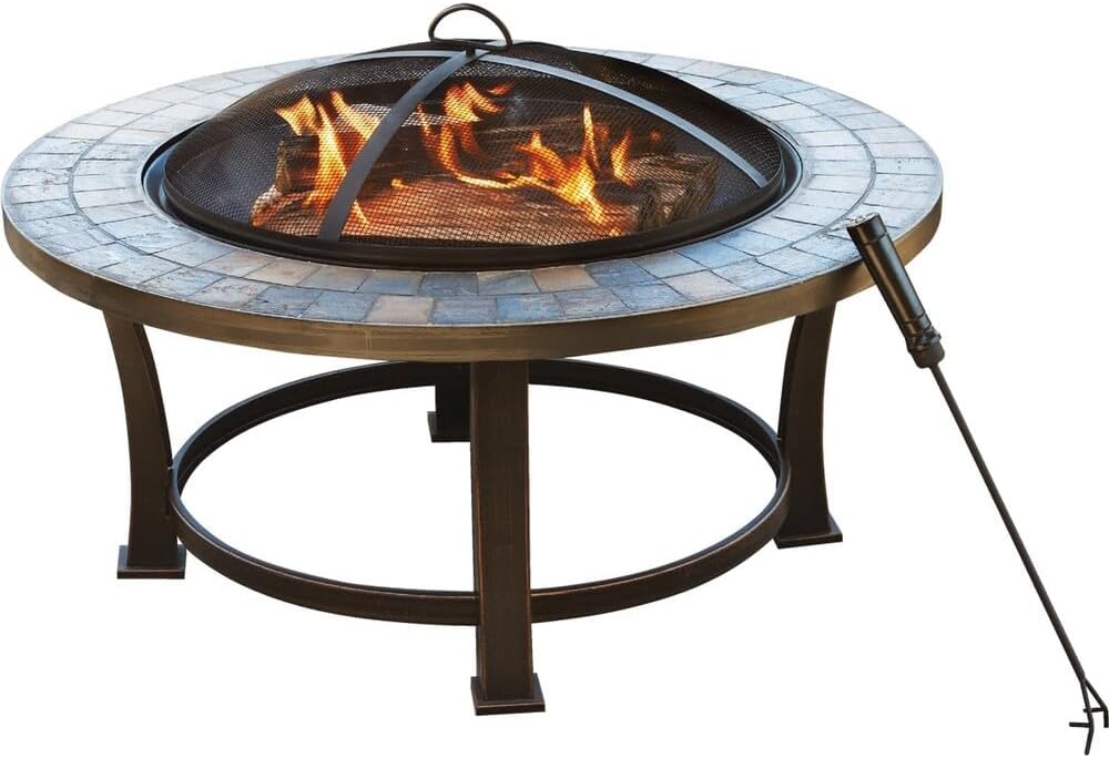 DO IT BEST GS FTB51216 Outdoor Expressions Slate Fire Pit, 34"