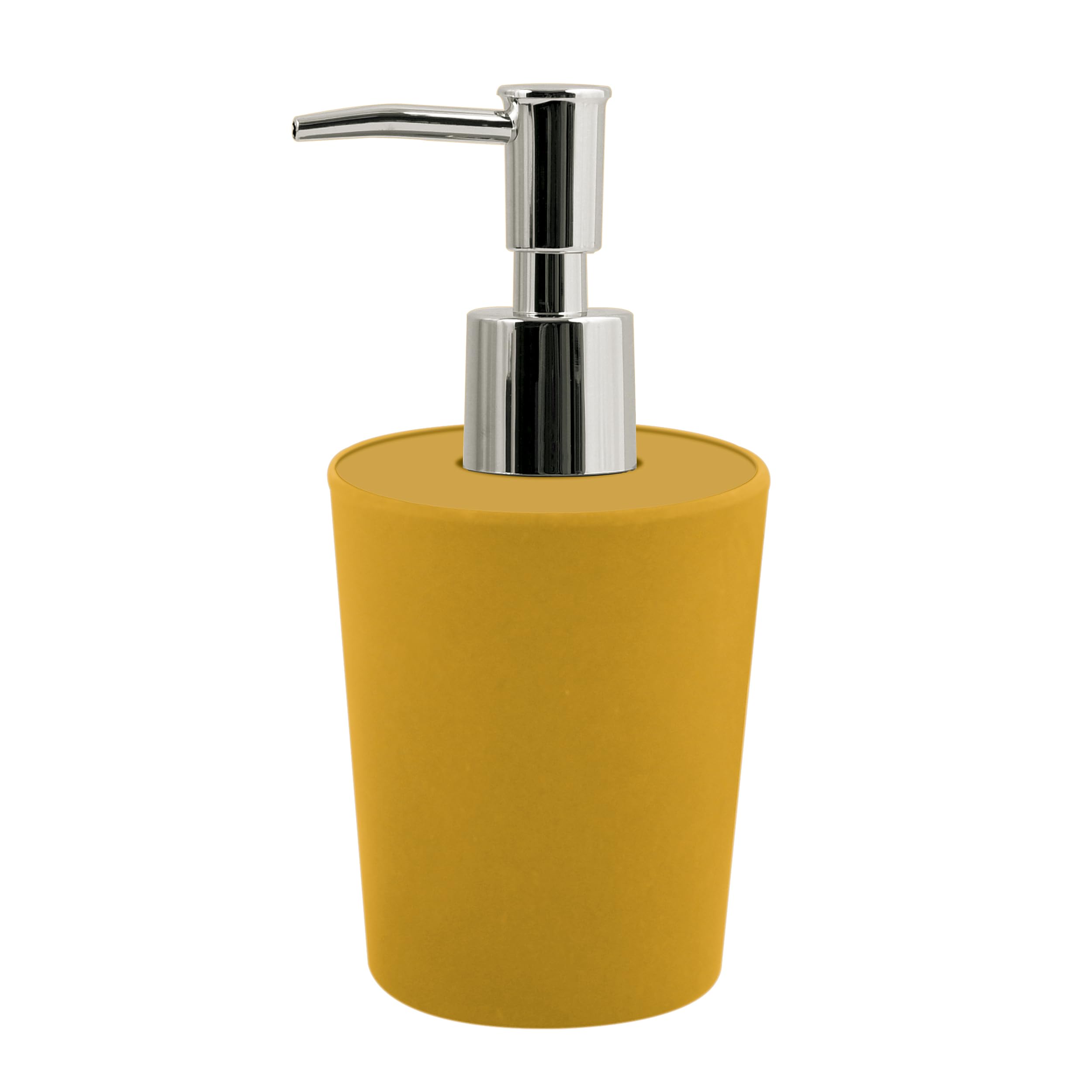 Spirella Yellow Takeo Saffron Bamboo Fibre Soap Dispenser
