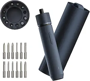 HOTO Electric Screwdriver, 3.6V Cordless Screwdriver Set, All-in-One Design, USB-C Charging Cable, Manual & Electric, LED Shadowless Light, 3 Torque, 5N.m 1500mAh, 12 Pcs Bit for Electrical Repairs