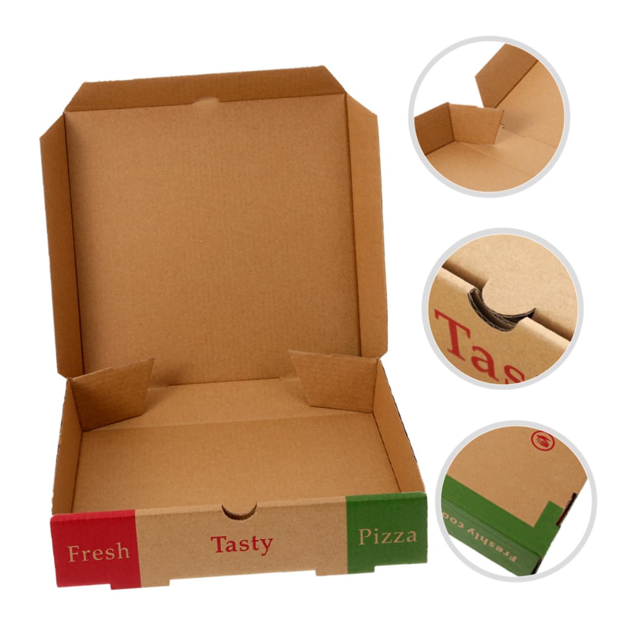 COLLBATH Custom Pizza Boxes Pcs Square Paper Storage Box Pizza Takeout Organizer