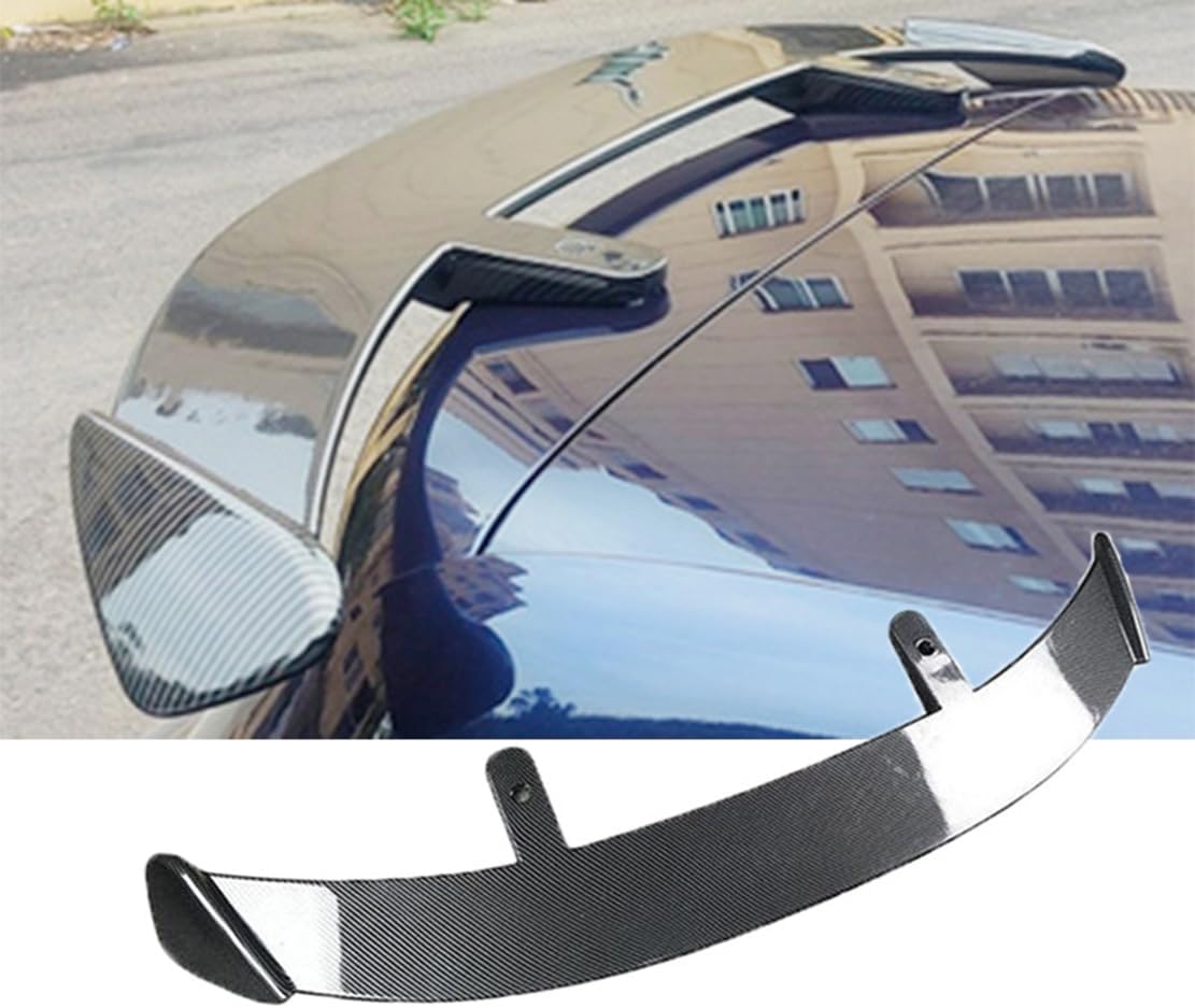 Car Spoiler Wing,Compatible with Jaguar I-PACE,Rear Spoiler Wing Decoration SUV,A-Carbon fiber look
