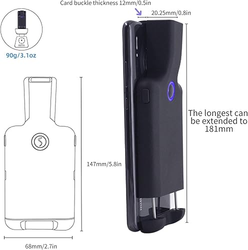 Miniatura 6 de Symcode Clip de código de barras portátil con Bluetooth - 1D 2D QR lector de código de barras, PDF417, matriz de datos, Maxicode, conexión